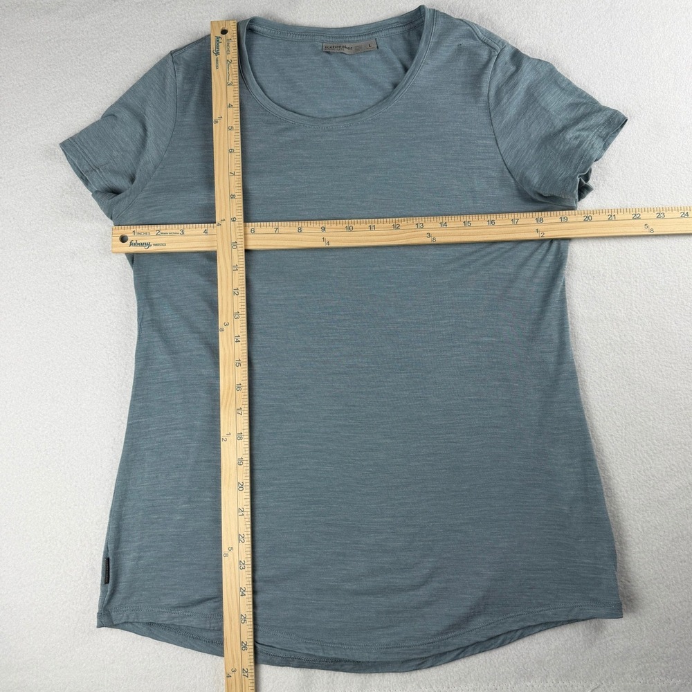 Icebreaker Women's Cool-lite Shirt Blue Large - Picture 3 of 8